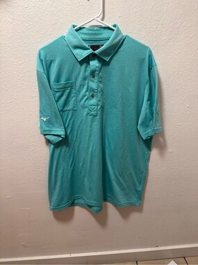 Mizuno Golf Men’s Teal Short-Sleeve Polo Shirt